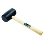 OX Trade Black Rubber Mallet - 24 oz - Image 3
