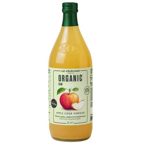 Eat Wholesome Organic Raw Apple Cider Vinegar Unfiltered with The Mother, in Box, 1 l (Pack of 1)