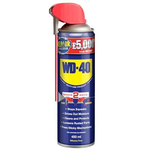 WD-40 Multi-Use Smart Straw 450ml Spray Aerosol Can Clean Rust Lubricant, blue