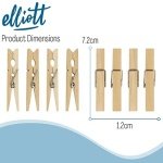 Elliott Hardwood Clothes Pegs with Metal Coil Spring for Firm Grip, Contoured to Prevent Leaving Marks on Clothing, This Pack Include 36 Pegs Ideal for Outdoor and Indoor Use - Image 9