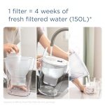 BRITA Marella XL Water Filter Jug Blue (3.5L) incl. 1x MAXTRA PRO All-in-1 cartridge - large-volume jug with digital LTI and Flip-Lid - now in sustainable Smart Box packaging - Image 5