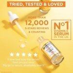 Garnier Vitamin C Serum for Face, Anti-Dark Spots & Brightening Serum, 3.5% Vitamin C, Niacinamide, Salicylic Acid & Lemon Extract, Brightening Serum For Dull, Tired Skin - 30Ml , Pack of 1 - Image 4