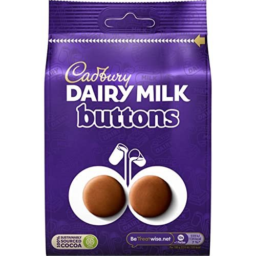 41t92tqEG-L.jpg Cadbury Dairy Milk Giant Buttons Chocolate Bag, 119 g - Image 1