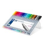 STAEDTLER 334 SB20 Triplus Fineliner Superfine Pen, 0.3mm Line Width - Assorted Colours (Desktop Box of 20) - Image 8