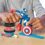 Play-Doh Marvel Captain America Stamping Shield Action Figure Playset - Image 9