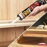 UniBond No More Nails Original, Heavy-Duty Mounting Adhesive, No Nails Strong Glue for Wood, Ceramic, Metal & More, White Instant Grab Adhesive, 1 x 365g Cartridge - Image 4