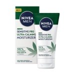 NIVEA MEN Sensitive Pro Ultra Calming Moisturising Cream (75ml), Face Care Moisturiser Enriched With Hemp Seed Oil And Vitamin E Stress-Minimising Skin Care - Image 2