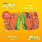 Zoggs Children's Safe Float Arm Bands, Orange, 3-6 Years up to 25 kg - Image 3