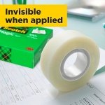 Scotch Magic Invisible Tape - 3 Refill Rolls, 19mmx25m - General Purpose Sticky Tape for Document Repair, Labelling & Sealing - Image 9