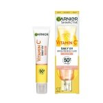 Garnier Vitamin C Daily UV Brightening Fluid Sheer Glow, SPF50+, Prevents + Corrects Sun Damages + Evens Skin tone, Face & Neck, For all skin types, Cruelty-Free, Vegan, 50ml