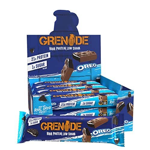 Grenade OREO Protein Bar - High Protein, Low Sugar, 12 x 60 g