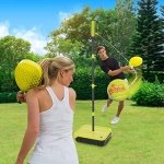 Swingballl PRO All Surface Tennis Ball Game Set, Swingball's Ultimate Outdoor Family Game for Ages 6+ to Adults, Real Tennis Ball and 2 Power Bats, Superior All Surface Base, Adjustable Height to 1.8M - Image 8