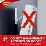 Command Medium Designer Hook, Pack of 2 Hooks and 4 Adhesive Strips, White - Damage Free Hanging - Holds up to 1.3kg - Image 5