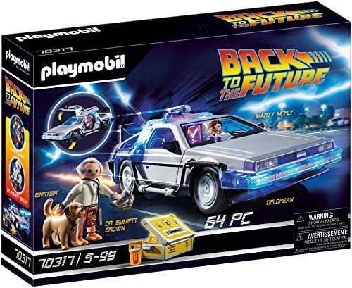 Playmobil 70317 Back to the Future DeLorean, for Back to the Future fans, Collector's Item for Car Enthusiasts, Fun Imaginative Role-Play, Playset Suitable for Children Ages 6+