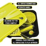 Swingballl PRO All Surface Tennis Ball Game Set, Swingball's Ultimate Outdoor Family Game for Ages 6+ to Adults, Real Tennis Ball and 2 Power Bats, Superior All Surface Base, Adjustable Height to 1.8M - Image 5