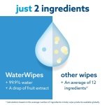 WaterWipes Plastic-Free Original Baby Wipes, 99.9% Water Based Wipes, Unscented for Sensitive Skin, 720 count (Pack of 12) - Image 5