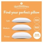 Slumberdown Pillows 2 Pack - Super Support Firm Side Sleeper Bed Pillows for Neck and Shoulder Pain Relief - Comfy & Supportive, Hypoallergenic, Made in the UK, Standard Size (48cm x 74cm) - Image 5