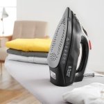 Russell Hobbs Power Steam Ultra Iron, Ceramic Non-stick soleplate, 210g Steam Shot, 70g Continuous steam, 350ml Water Tank, Self-clean, Anti-calc & Anti-drip function, 3m Cord, 3100W, 20630 - Image 8