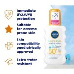 NIVEA SUN Kids Protect & Sensitive Spray (200ml) Sunscreen Spray with SPF 50+, Kids Suncream for Sensitive Skin, Immediately Protects Against Sun Exposure - Image 6