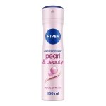 NIVEA Pearl & Beauty Anti-Perspirant Deodorant Spray (150ml), Women's Deodorant with 48H Sweat and Odour Protection, Anti-Perspirant Spray for Women with Pearl Extracts