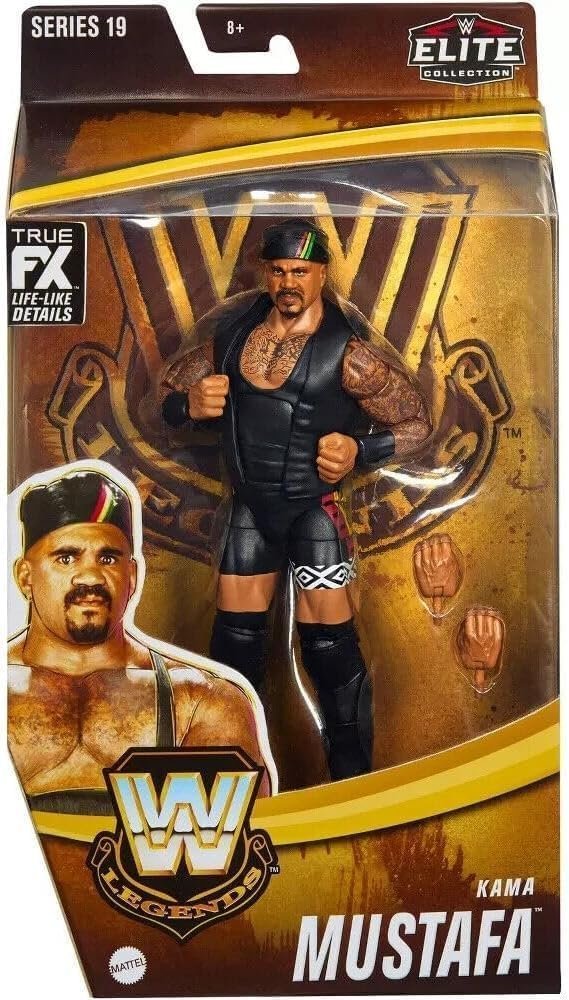 WWE Elite Collection Kama Mustafa Wrestling Action Figure Legends Mattel Series 19