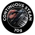 Russell Hobbs Power Steam Ultra Iron, Ceramic Non-stick soleplate, 210g Steam Shot, 70g Continuous steam, 350ml Water Tank, Self-clean, Anti-calc & Anti-drip function, 3m Cord, 3100W, 20630 - Image 4