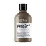 L’Oréal Professionnel, Absolut Repair Molecular Hair Shampoo, Sulfate-Free, Repairs Damage and Restores Strength, For All Damaged Hair Types, SERIE EXPERT, 300 ml