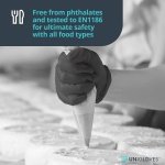 Unigloves Black Pearl Nitrile Examination Gloves - Multipurpose, Powder Free and Latex Free Disposable Gloves - Box of 100 Gloves, Black, Large (GP0034) - Image 2