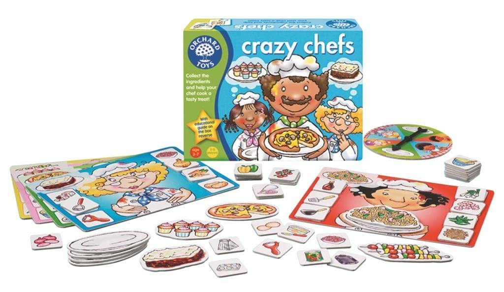 Orchard Toys Crazy Chefs Game, Educational Matching and Memory Game for Children Age 3-6, Perfect for Kids, Family Game, Gift
