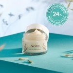 Aveeno Face Calm+Restore Oat Gel Moisturiser (1x 50ml), Face Moisturiser to Instantly Soothe and Replenish the Skin's Moisture Barrier, Intensely Nourishing Day Cream, Tested on Sensitive Skin - Image 3