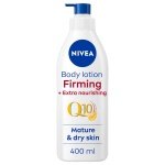 NIVEA Q10 60+ Mature Skin Body Lotion (400ml), Nourishing Firming Cream with Q10 and Argan Oil, NIVEA Moisturising Cream for Ageing and Mature Skin