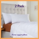 Slumberdown Pillows 2 Pack - Super Support Firm Side Sleeper Bed Pillows for Neck and Shoulder Pain Relief - Comfy & Supportive, Hypoallergenic, Made in the UK, Standard Size (48cm x 74cm) - Image 6