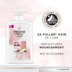 Pantene Biotin & Rose Water Hair Thickening Shampoo, Lift 'n' Volume, 1l, Silicone Free Volume Shampoo - Image 6