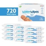 WaterWipes Plastic-Free Original Baby Wipes, 99.9% Water Based Wipes, Unscented for Sensitive Skin, 720 count (Pack of 12) - Image 6