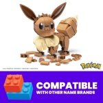 MEGA Pokémon Building Toys Set Build & Show Eevee with 215 Pieces, Articulated and Poseable, 4 Inches Tall, for Kids, HDL84 - Image 4