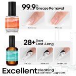 Modelones Professional Gel Nail Polish Primer, 2Pcs 15ml Acid Free Natural Nail Prep Dehydrate, Air Dry Superior Bonding Primer for Acrylic Powder Supplies Set - Image 5