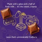 Cadbury Dairy Milk Chocolate Gift Bar, Extra-Large, Rich Taste, Suitable for Vegetarians, Sustainable Cocoa, 850 g - Image 3