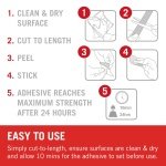 VELCRO® Brand | Stick On Tape | Cut-to-Length Strong Hook & Loop Self Adhesive Sticky Tape Perfect for Room Décor & Home, Office, Garage Use | Black | 20mm x 1m - Image 5