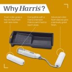 Harris 102022002 Seriously Good Woodwork Mini Roller Set 4in | Kit Includes: Tray, 1 x Roller Frame, 2 x Gloss Roller Sleeves - Image 3
