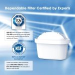 Waterdrop Water Filter Cartridges, Replacement for Brita® Maxtra+® Plus, Maxtra Pro® All-in-1, Compatible with Brita® Marella® Jug, Brita® Kettle, Reduce PFAS, PFOA/PFOS, TÜV SÜD, NSF Certified (6) - Image 8