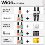 Modelones Professional Gel Nail Polish Primer, 2Pcs 15ml Acid Free Natural Nail Prep Dehydrate, Air Dry Superior Bonding Primer for Acrylic Powder Supplies Set - Image 4