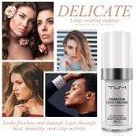 2 Pack TLM Color Changing Foundation For Aging Skin,Liquid Makeup Base Nude Face Cover Concealer Cream, Warm Skin Tone Moisturizing Cover, 30 mL - Image 4