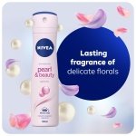 NIVEA Pearl & Beauty Anti-Perspirant Deodorant Spray (150ml), Women's Deodorant with 48H Sweat and Odour Protection, Anti-Perspirant Spray for Women with Pearl Extracts - Image 3
