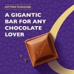 Cadbury Dairy Milk Chocolate Gift Bar, Extra-Large, Rich Taste, Suitable for Vegetarians, Sustainable Cocoa, 850 g - Image 5