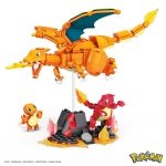 MEGA Pokémon Action Figure Building Toys for Kids, Charmander Evolution Set with 300 Pieces, 3 Poseable Characters, Charmeleon and Charizard, HFG06 - Image 3