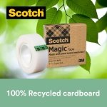 Scotch Magic Tape Invisible A Greener Choice - 1 Roll 19 mm x 30 m, White - Ideal For School, Home and Office - Image 9