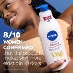 NIVEA Q10 60+ Mature Skin Body Lotion (400ml), Nourishing Firming Cream with Q10 and Argan Oil, NIVEA Moisturising Cream for Ageing and Mature Skin - Image 3