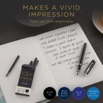 Parker Fountain Pen Ink Refill Cartridges | Long | Black QUINK Ink | 10 Count (Blister) - Image 5