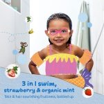 Childs Farm, Kids 3 in 1 Swim, Strawberry and Organic Mint 250 ml, Body Wash, Shampoo and Conditioner, Suitable for Dry, Sensitive and Eczema-Prone Skin - Image 4