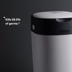 Tommee Tippee Twist and Click Advanced Nappy Bin, Eco-Friendlier System, Includes 1x Refill Cassette with Sustainably Sourced Antibacterial GREENFILM, White - Image 7